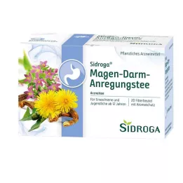 SIDROGA Virškinimo traktą stimuliuojančios arbatos filtravimo maišelis, 20X2,0 g