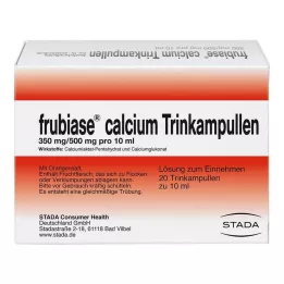 FRUBIASE CALCIUM T Geriamosios ampulės, 20 vnt