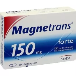 MAGNETRANS forte 150 mg kietosios kapsulės, 20 vnt