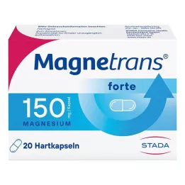 MAGNETRANS forte 150 mg kietosios kapsulės, 20 vnt