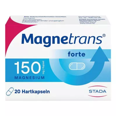 MAGNETRANS forte 150 mg kietosios kapsulės, 20 vnt MAGNETRANS forte 150 mg kietosios kapsulės, 20 vnt