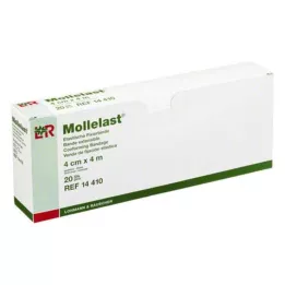 MOLLELAST tvarsčiai 4 cmx4 m, supakuoti atskirai, 20 vnt