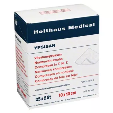 KOMPRESSEN YPSISAN 10x10 cm sterilūs, 25X2 vnt