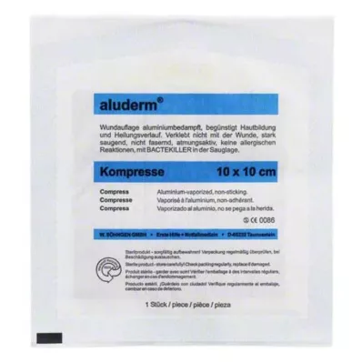ALUDERM Kompresai 10x10 cm, 1 vnt