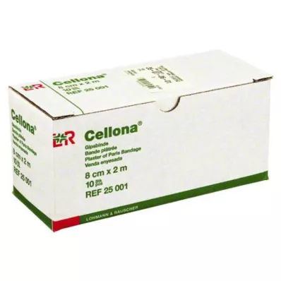 CELLONA Gipsinis tvarstis 8 cmx2 m, 2X5 vnt