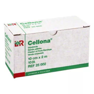 CELLONA Gipsinis tvarstis 10 cmx2 m, 2X5 vnt