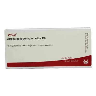ATROPA belladonna e Radix D 6 ampulės, 10X1 ml