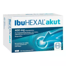 IBUHEXAL ūmus 400 plėvele dengtų tablečių, 50 vnt