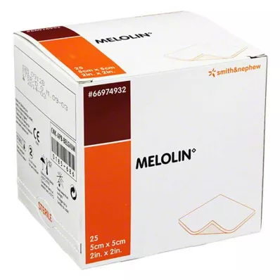 Melolin 5x5cm žaizdų tvarsčiai s, 25 vnt Melolin 5x5cm žaizdų tvarsčiai s, 25 vnt