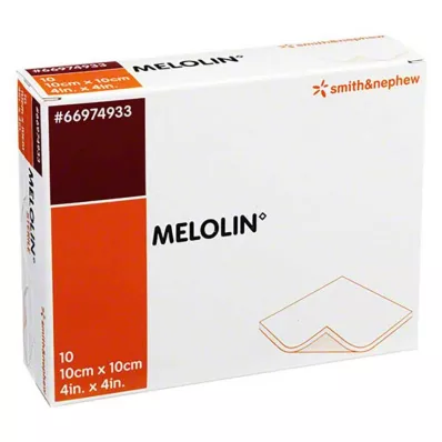 MELOLIN 10x10 cm sterilūs žaizdų tvarsčiai, 10 vnt