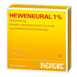 HEWENEURAL 1 % ampulės, 10X2 ml