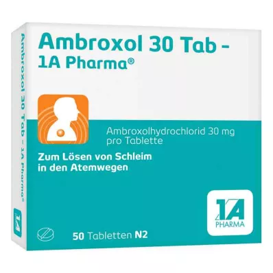 Ambroxol 30 Tab-1A Pharma (50 vnt.) Ambroxol 30 Tab-1A Pharma (50 vnt.)