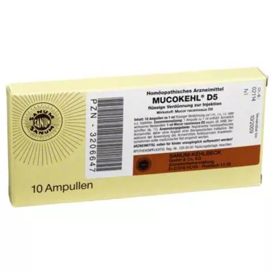 MUCOKEHL Ampulės D 5, 10X1 ml