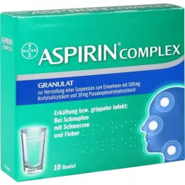 ASPIRIN COMPLEX Btl.w.Gran.z.Herst.e.Susp.z.Einn., 10 vnt