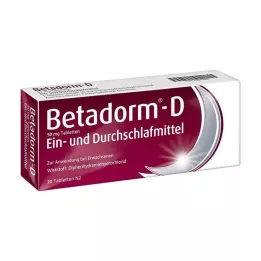 BETADORM D tabletės, 20 vnt