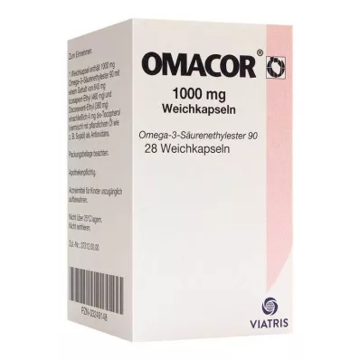 OMACOR 1000 mg minkštos kapsulės, 28 vnt OMACOR 1000 mg minkštos kapsulės, 28 vnt