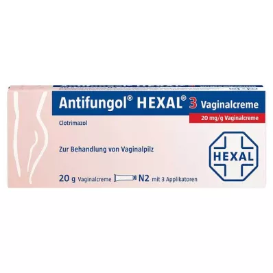 ANTIFUNGOL HEXAL 3 Makšties kremas, 20 g ANTIFUNGOL HEXAL 3 Makšties kremas, 20 g