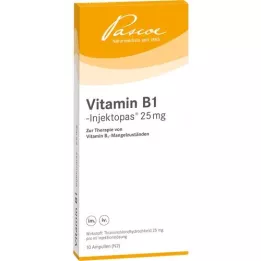 VITAMIN B1 INJEKTOPAS 25 mg injekcinis tirpalas, 10X1 ml