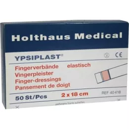 FINGERVERBAND Ypsiplast 2x18 cm elastinga oda, 50 vnt