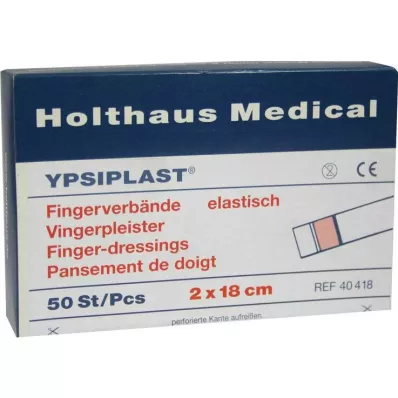 Pirštų tvarstis Ypsiplast 2x18 cm elastinga oda, 50 vnt