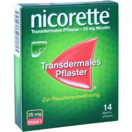 NICORETTE TX 25 mg pleistras, 14 vnt