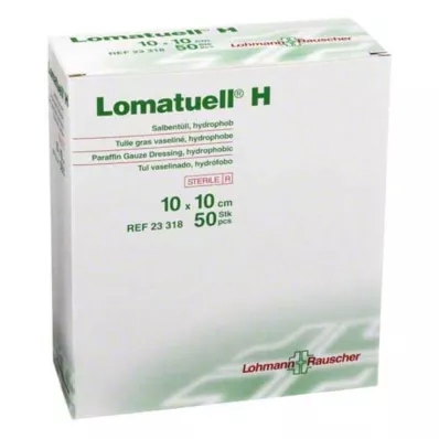 LOMATUELL H Tepalinis tiulis 10x10 cm sterilus, 50 vnt