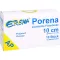 PORENA Elastinis marlės tvarstis 10 cm, baltas, be celono, 10 vnt