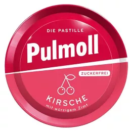 PULMOLL Vyšniniai saldainiai be cukraus, 50 g