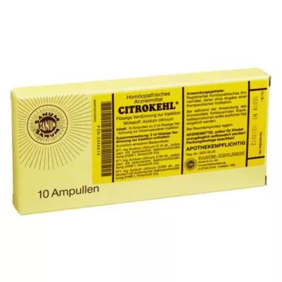 Citrokehl ampulės, 10x2 ml