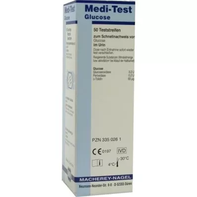 MEDI-TEST Gliukozės testo juostelės, 50 vnt