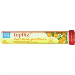 TOPFITZ Multivitaminų ir mineralų putojančios tabletės, 20 vnt