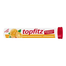 TOPFITZ Multivitaminų ir mineralų putojančios tabletės, 20 vnt