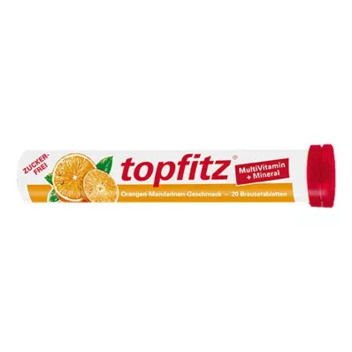 TOPFITZ Multivitaminų ir mineralų putojančios tabletės, 20 vnt