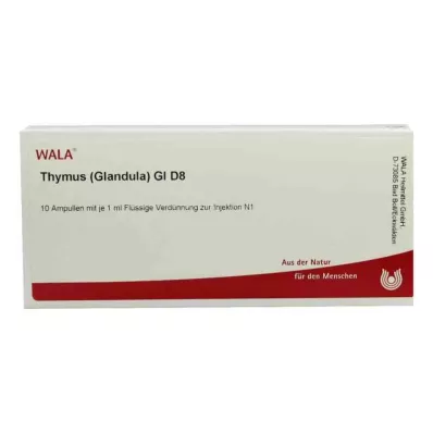 THYMUS GLANDULA GL D 8 ampulės, 10X1 ml