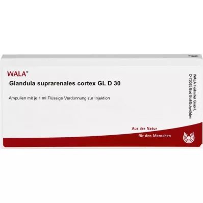 GLANDULA SUPRARENALES žievė GL D 30 ampulių, 10X1 ml
