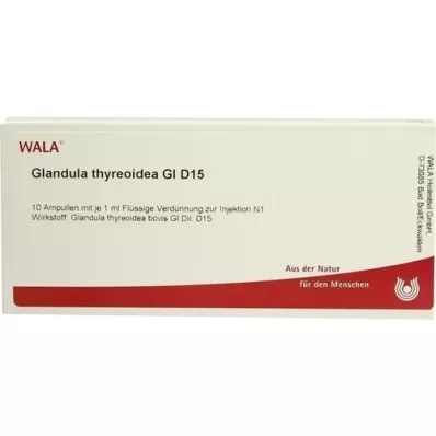GLANDULA THYREOIDEA GL D 15 ampulių, 10X1 ml