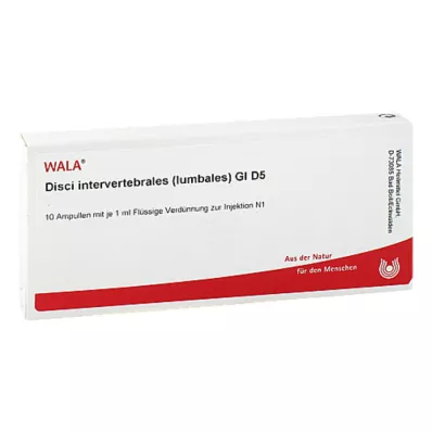 DISCI intervertebrales lumbales GL D 5 ampulės, 10X1 ml