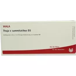 THUJA E SUMMITATIBUS D 3 ampulės, 10X1 ml