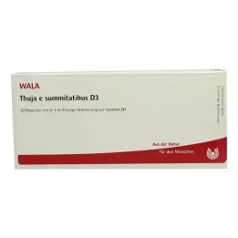 THUJA E SUMMITATIBUS D 3 ampulės, 10X1 ml