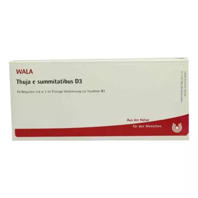 Thuja E Summitatibus D3 ampulės (10x1 ml)