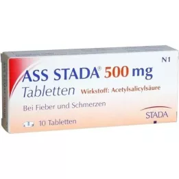 ASS STADA 500 mg tabletės, 10 vnt