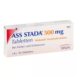 ASS STADA 500 mg tabletės, 10 vnt