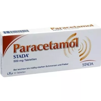 PARACETAMOL STADA 500 mg tabletės, 10 vnt