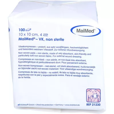 VLIESSTOFF-KOMPRESSEN nesterilios 10x10 cm keturvietės, 100 vnt