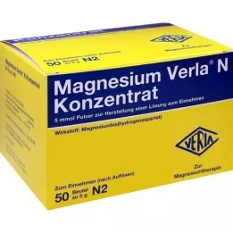 MAGNESIUM VERLA N Koncentratas, skirtas gerti, 50 vnt