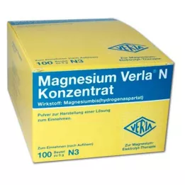 MAGNESIUM VERLA N Koncentratas, skirtas gerti, 100 vnt