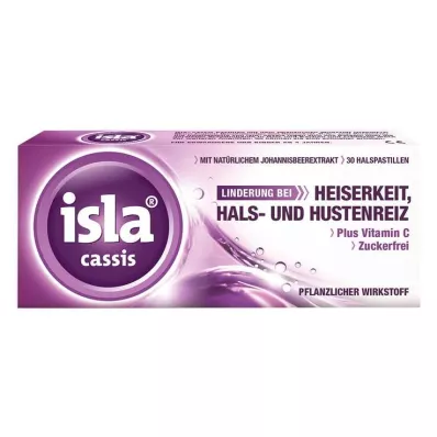 isla® cassis pastilės, 30 vnt isla® cassis pastilės, 30 vnt