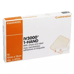 OPSITE IV 3000 10x12 cm skaidrios kaniulės fiksavimas, 10 vnt