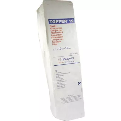 TOPPER 12 Compr.10x10 cm nesterilūs, 200 vnt