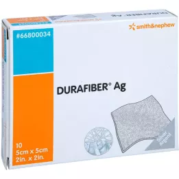 DURAFIBER Ag 5x5 cm tvarstis, 10 vnt